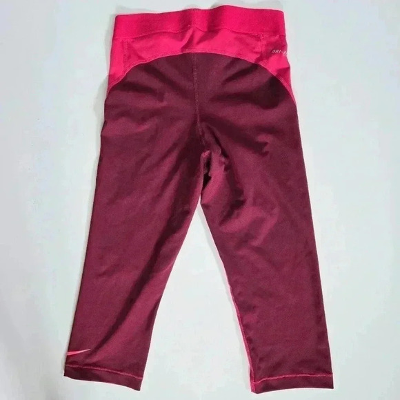 Nike Pro Athletic Cropped Yoga running Pants Pink Magenta sz Small - Picture 5 of 8